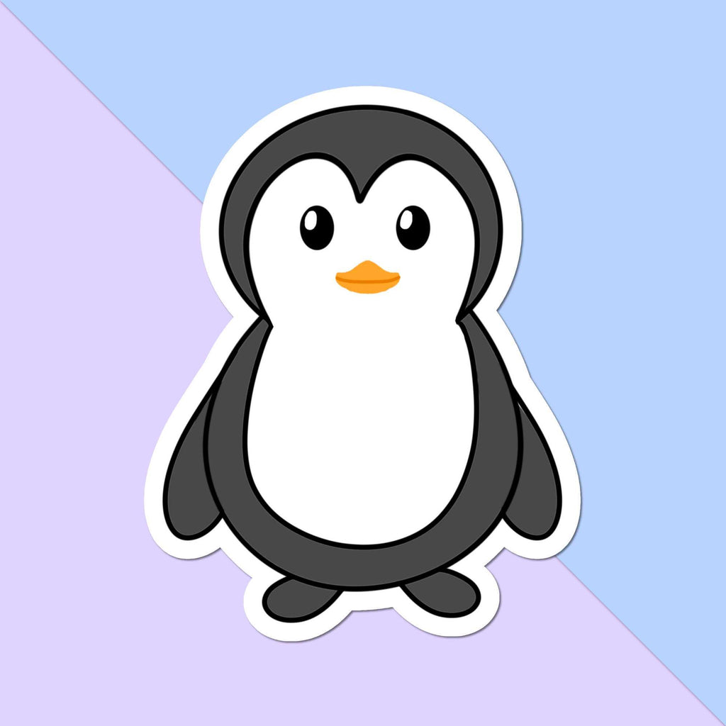 Waddles the Penguin DIe Cut Sticker