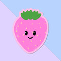 Smiling Strawberry Sticker