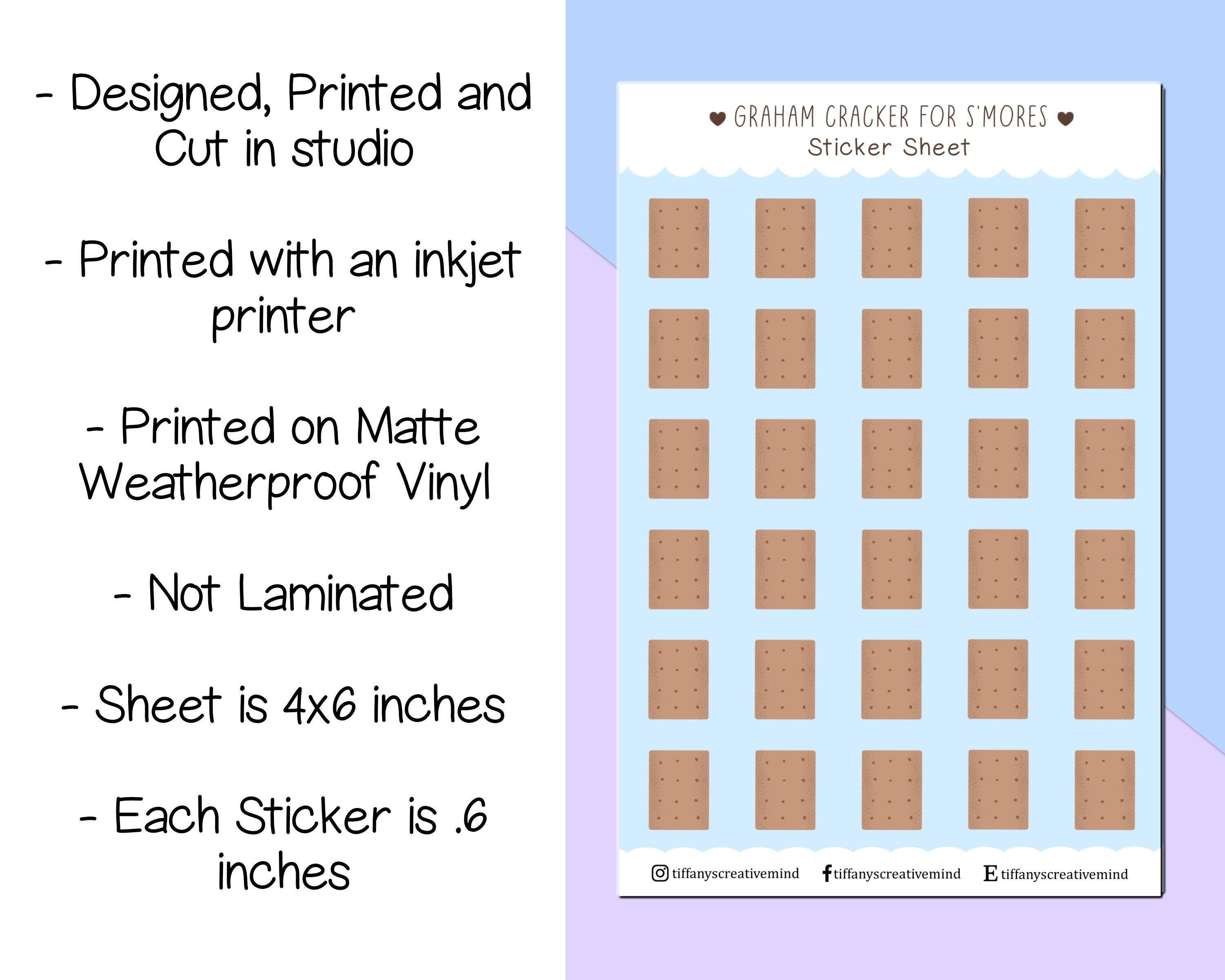 Graham Cracker 4x6 inch Sticker Sheet