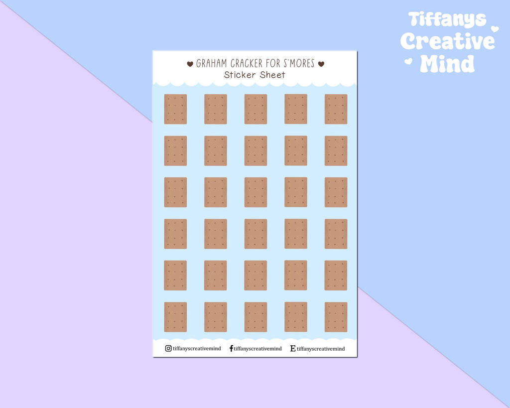 Graham Cracker 4x6 inch Sticker Sheet