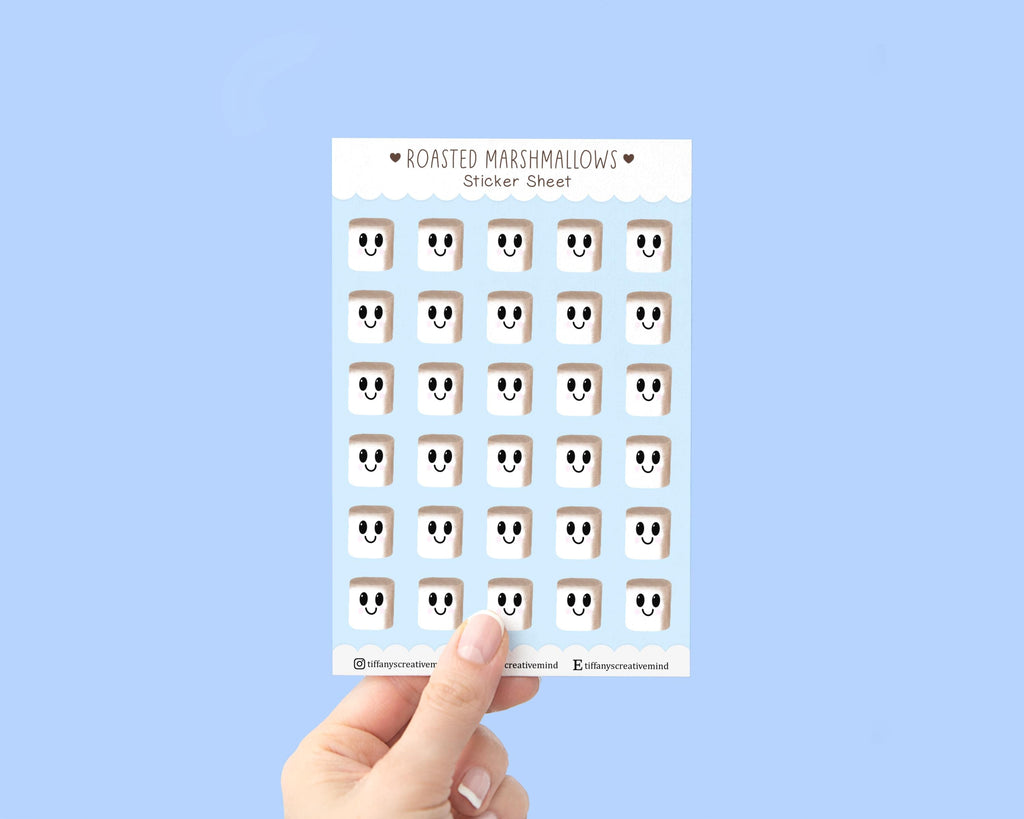 Roasted Marshmallows 4x6 inch Sticker Sheet
