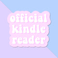 Official Kindle Reader Sticker: Pink, 2.5 inch