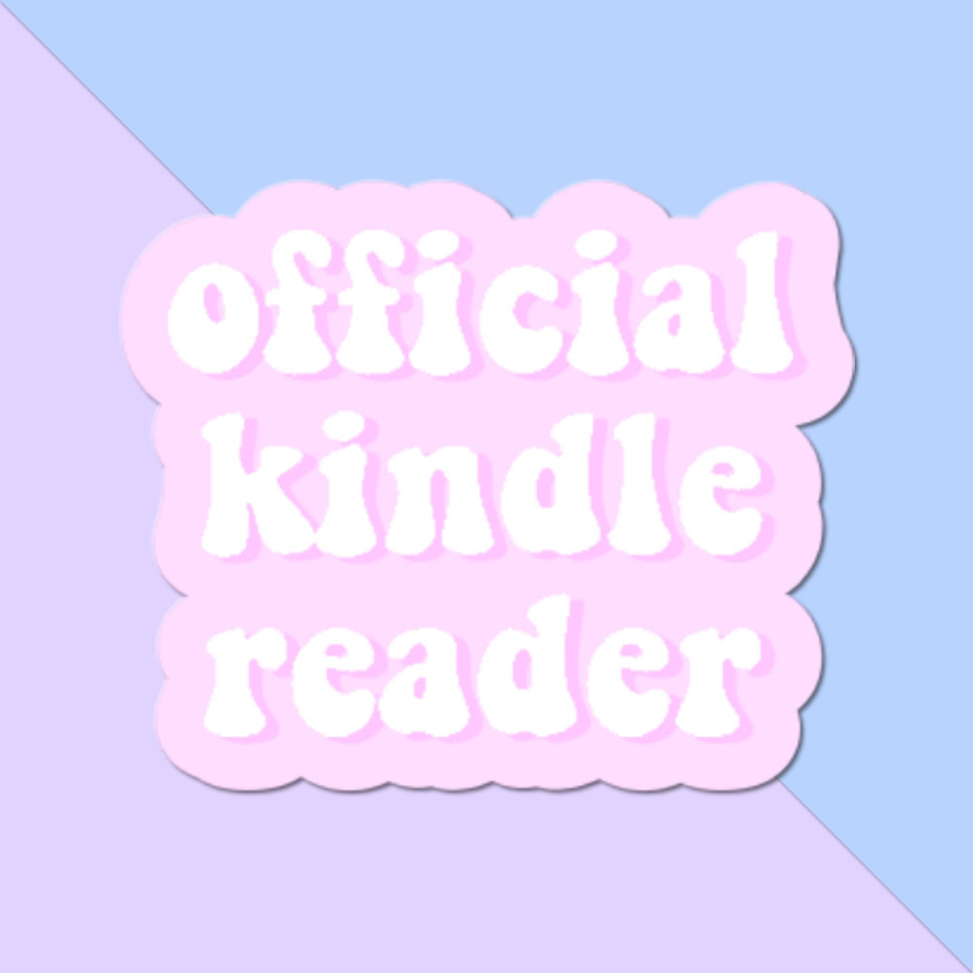 Official Kindle Reader Sticker: Pink, 2.5 inch