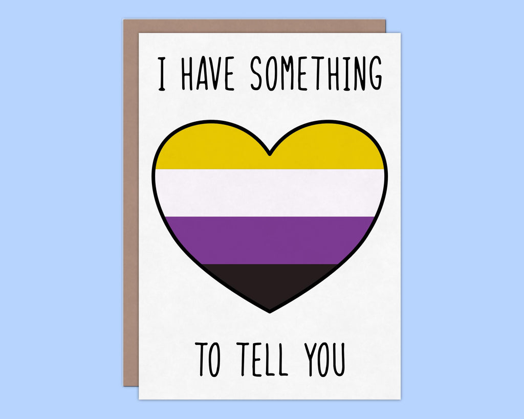 Non-Binary 5x7 Coming out Greeting Card