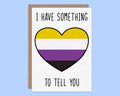 Non-Binary 5x7 Coming out Greeting Card