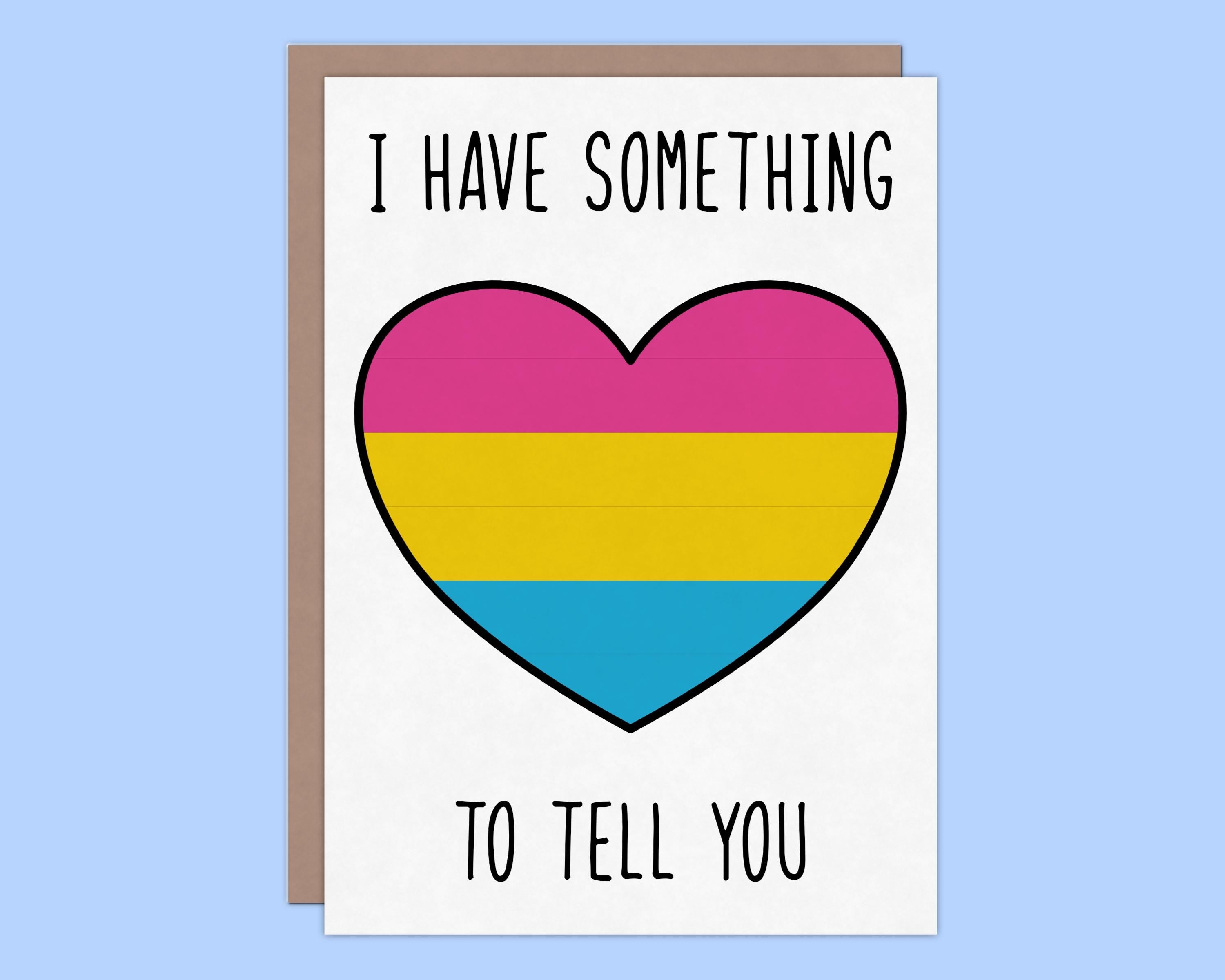 Pansexual LGBTQ Greeting Card: Card to Help You Come Out Of The Closet