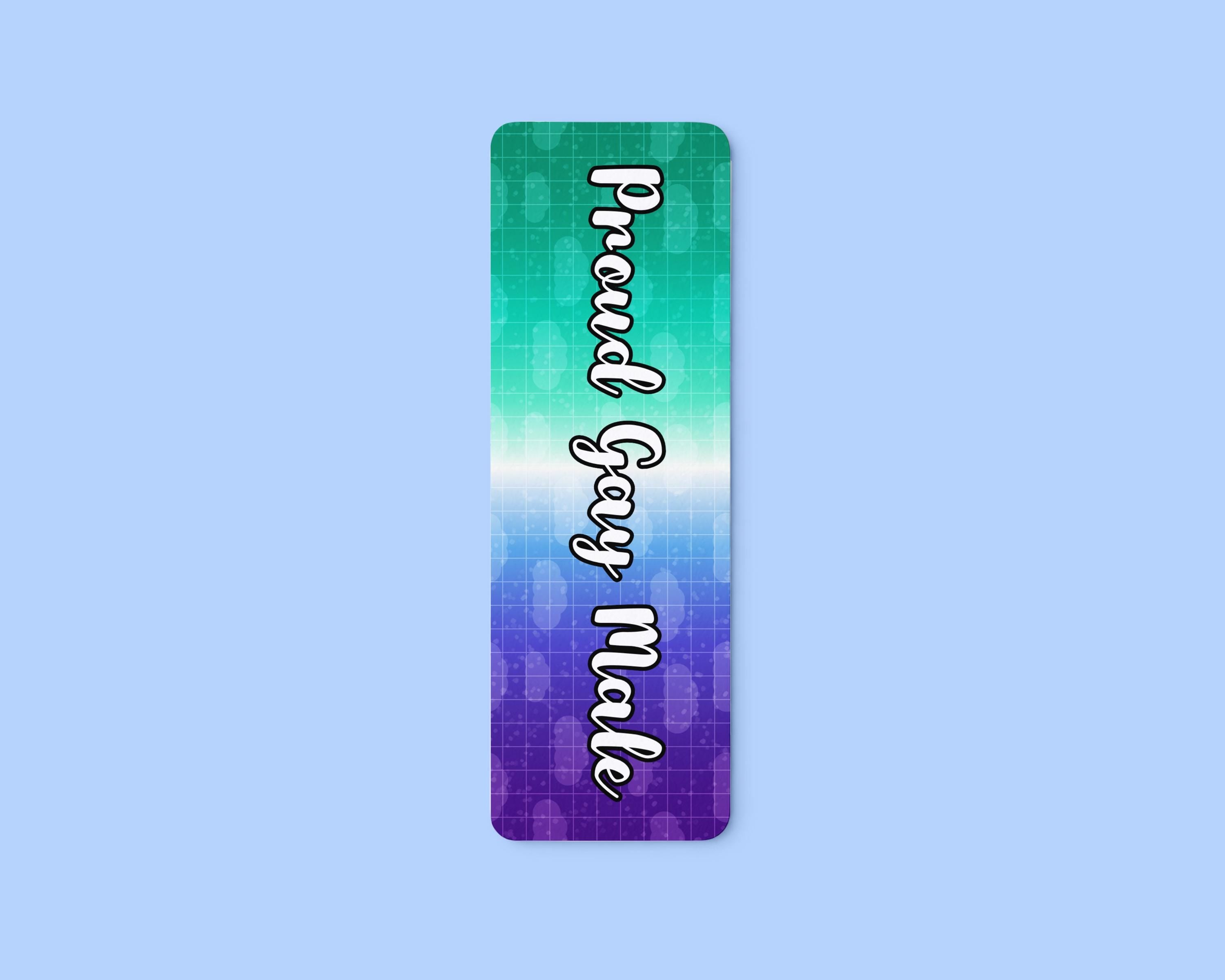 Proud Gay Male 2x6 Double-Sided Bookmark