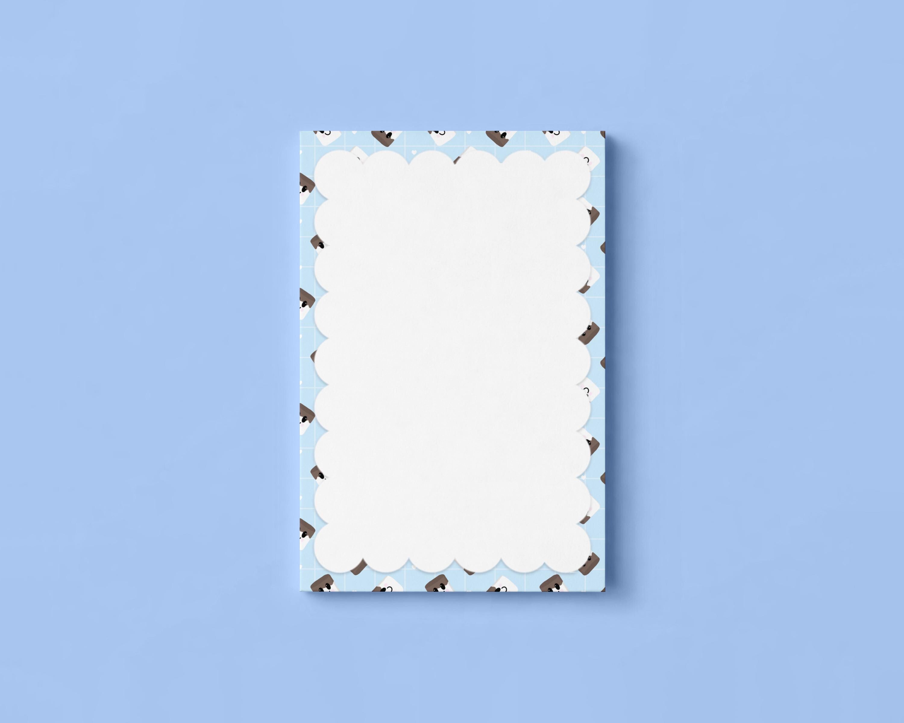 Chocolate Dipped Marshmallows Pattern 4x6 Notepad