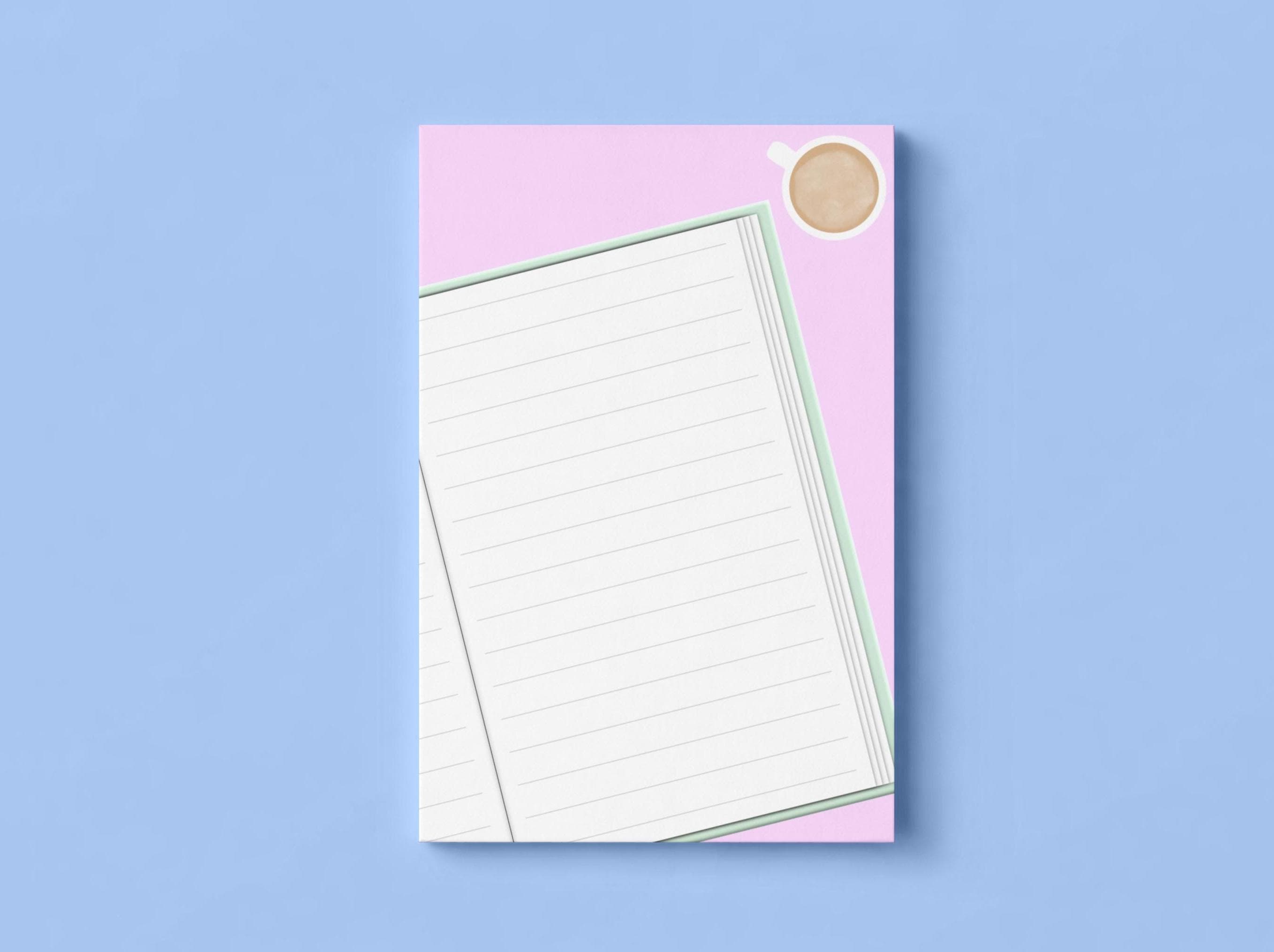 Coffee and a Good Book 4x6 Notepad