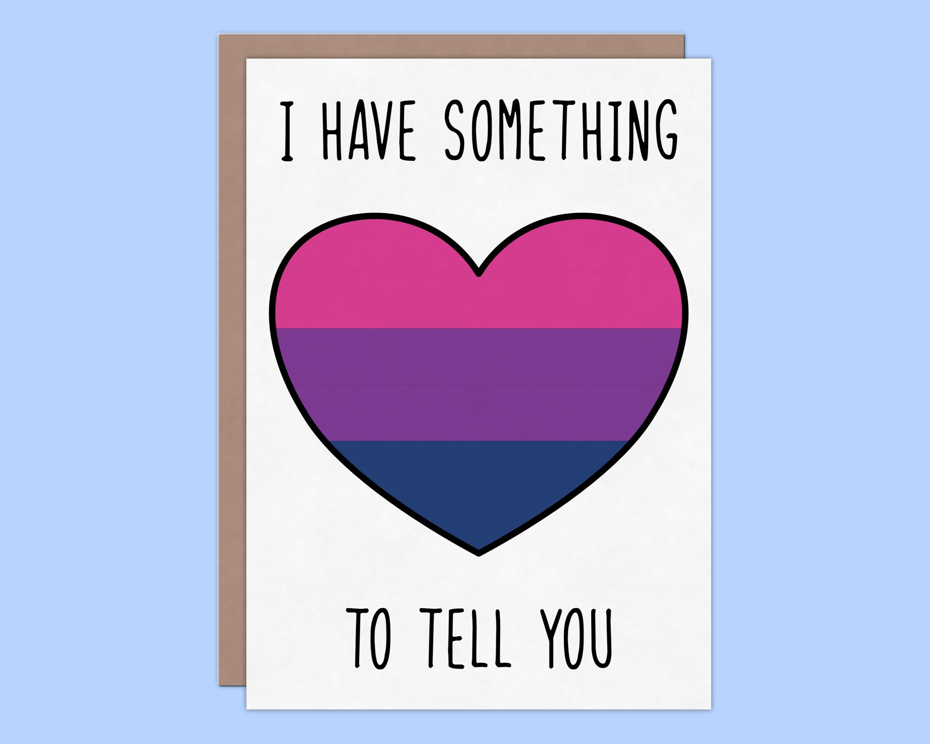 Bisexual Coming Out Greeting Card: 5x7, Matte