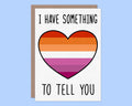 Lesbian Coming Out Greeting Card: 5x7, Matte