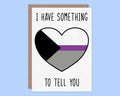 Demisexual Coming Out Greeting Card: 5x7, Matte