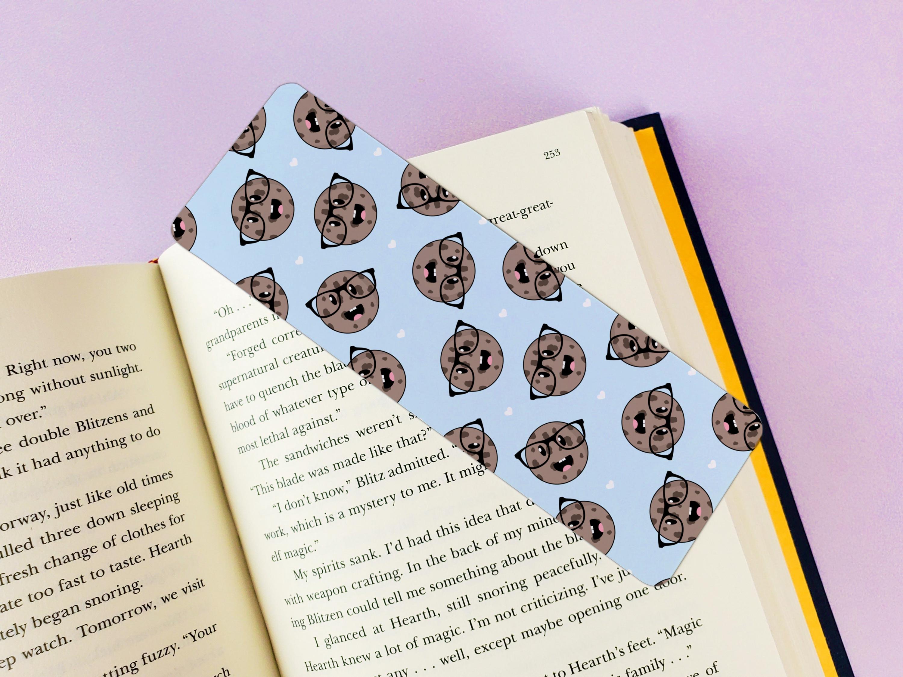 Smart Cookie Seamless Pattern 2x6 Double-Sided Bookmark